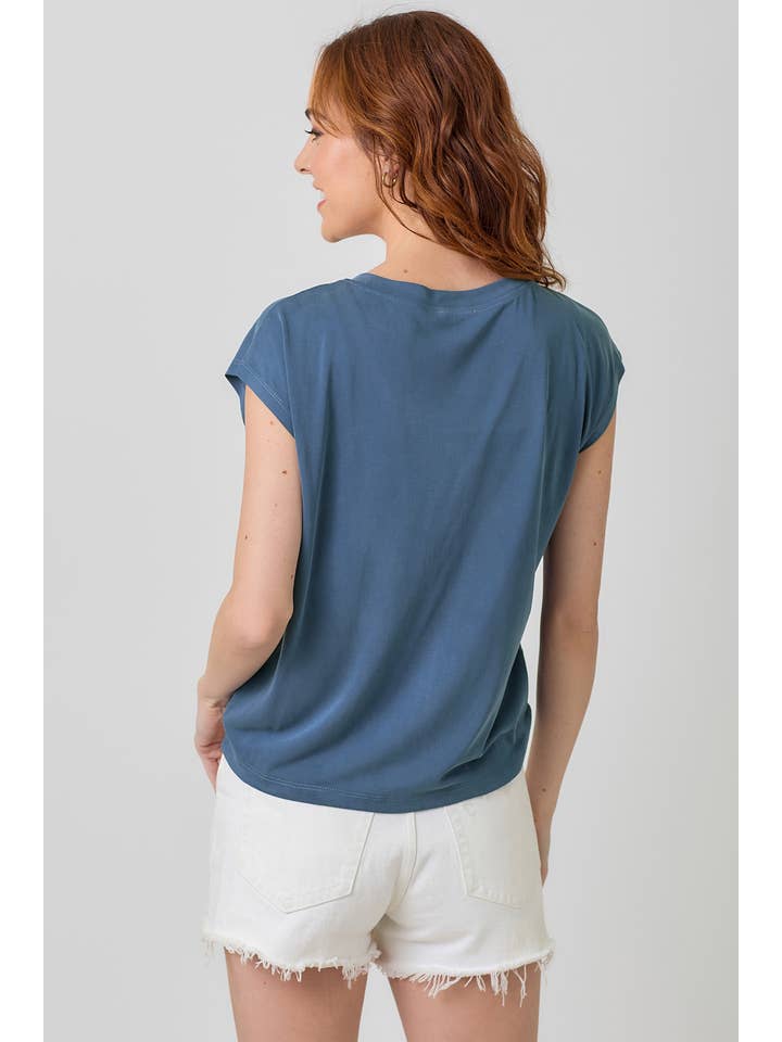 Mystree - Wholesale Knit Top - Women's - 20020 Front Ruche Modal Top 43