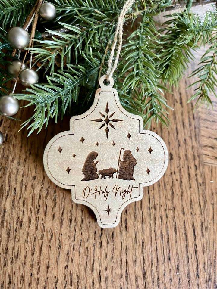 Décoration de Noël chrétienne de la Nativité ou de la Sainte Nuit pour la vente par Rustic Raleigh