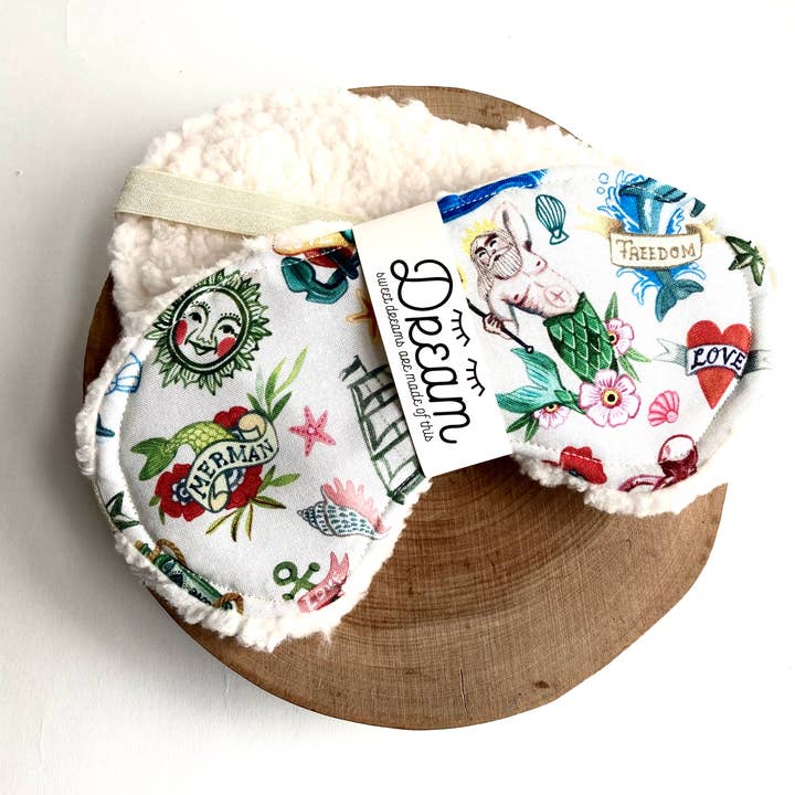 Sleep Masks Tattoo Print Sweet Dreams Sleep Masks for wholesale by Little Man