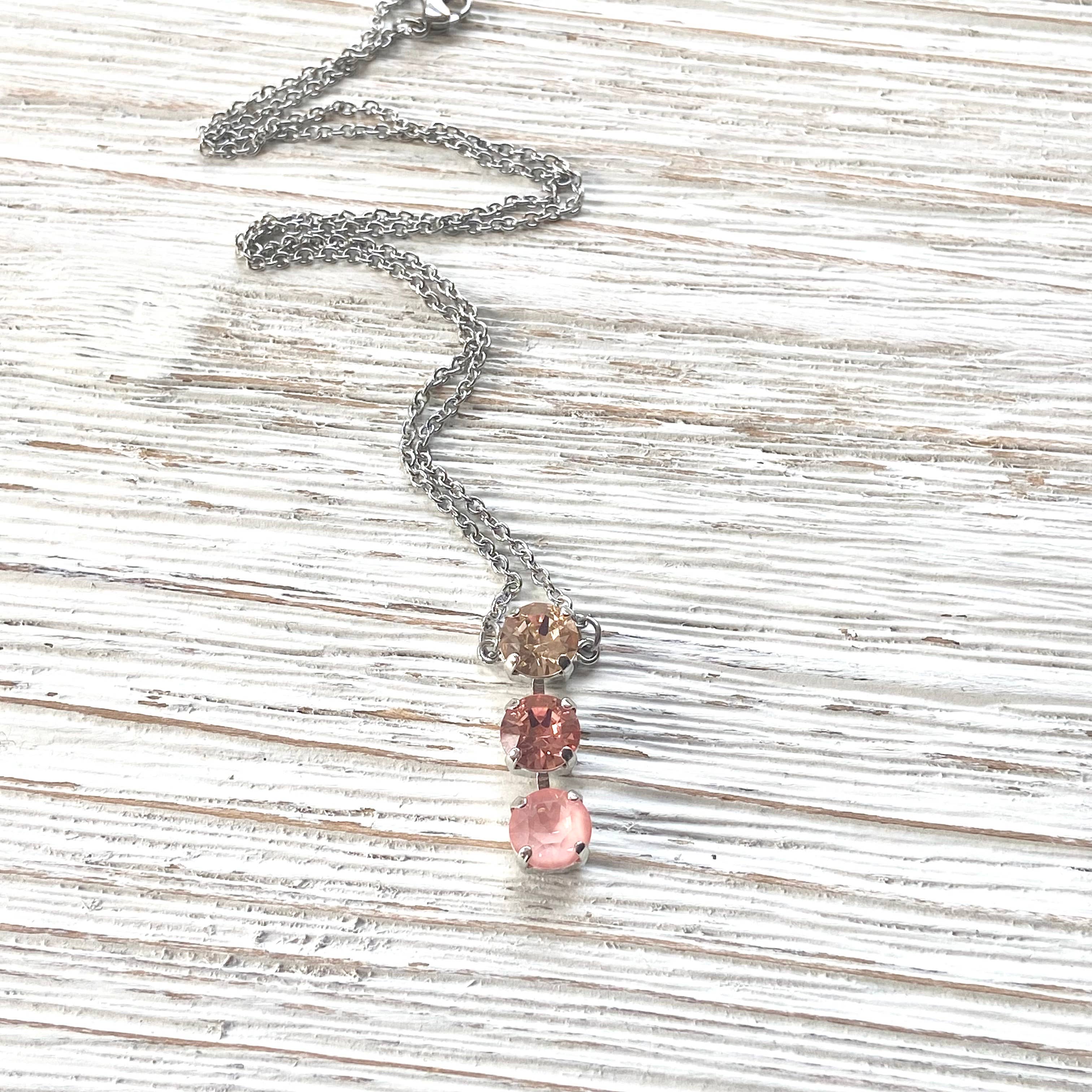 VB&CO Designs Handmade Jewelry - Wholesale Jewelry Set - Crystal jewelry coral crush Swarovski boutique flamingo4