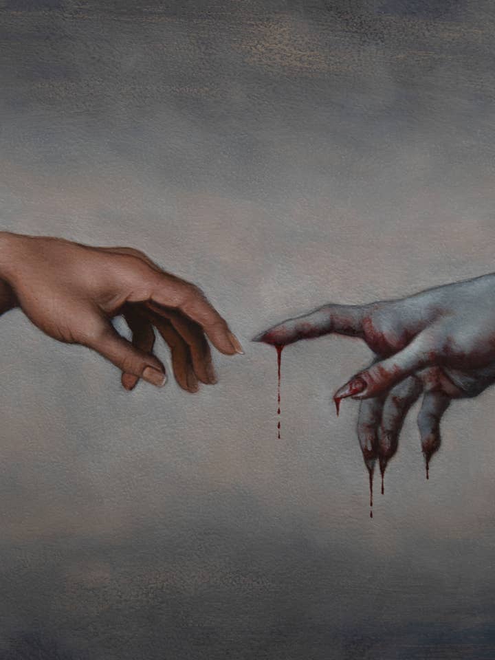 Fine Art Print "Hand of Creation" for wholesale by Destiney Hett Art