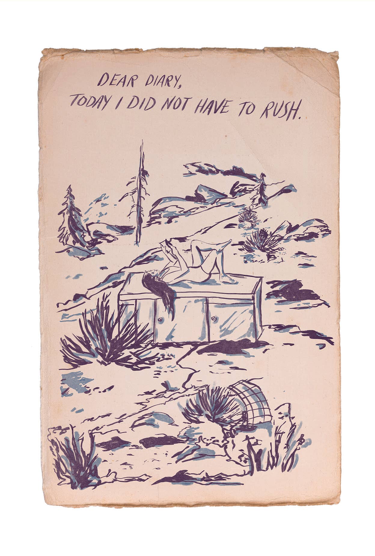 Lordcowboy - Wholesale Postcard - Dear Diary, Today I Did Not Have To Rush Postcards1