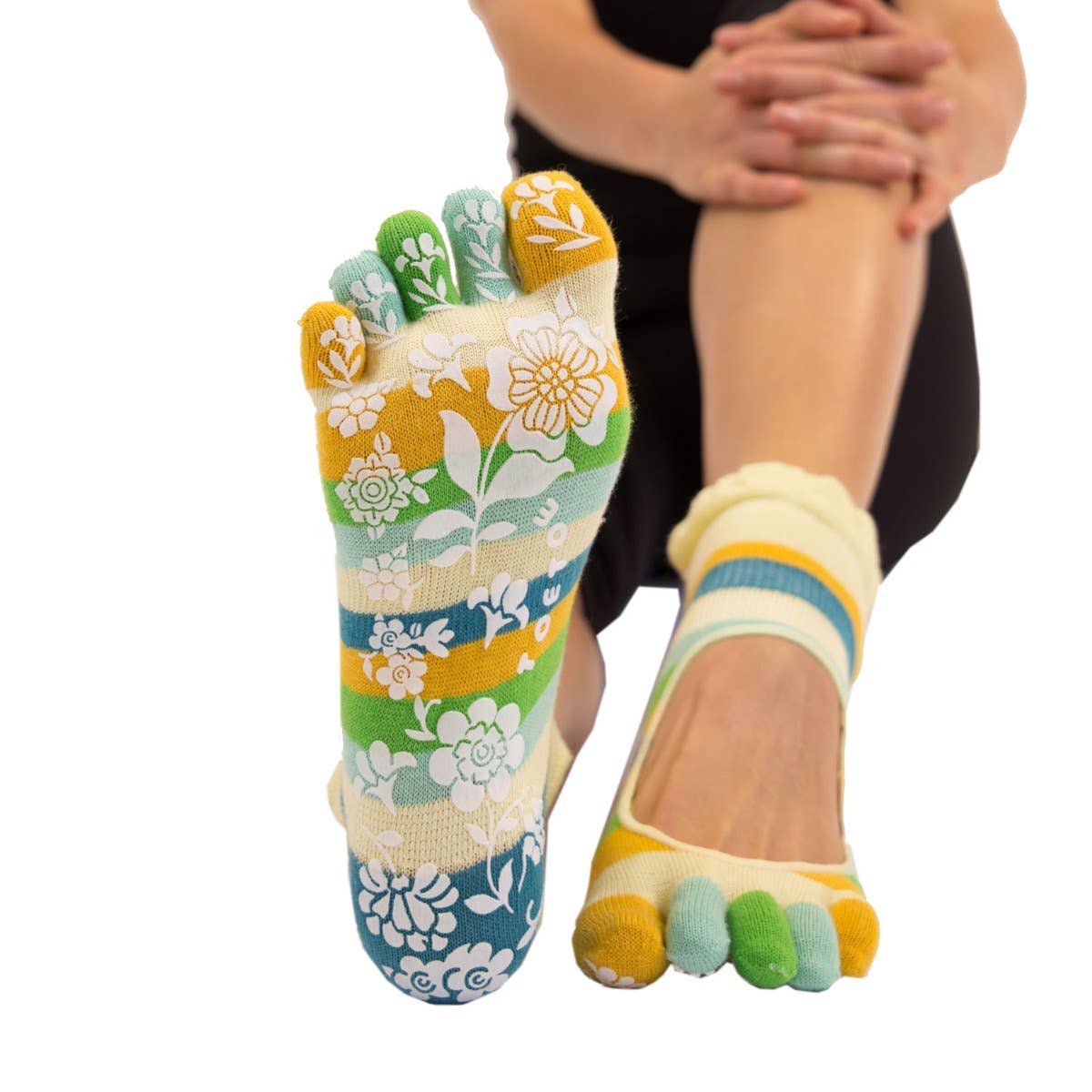 TOETOE - Wholesale Socks - Unisex - Yoga&Pilates - Anti-Slip Serene Ankle - Toe Socks18
