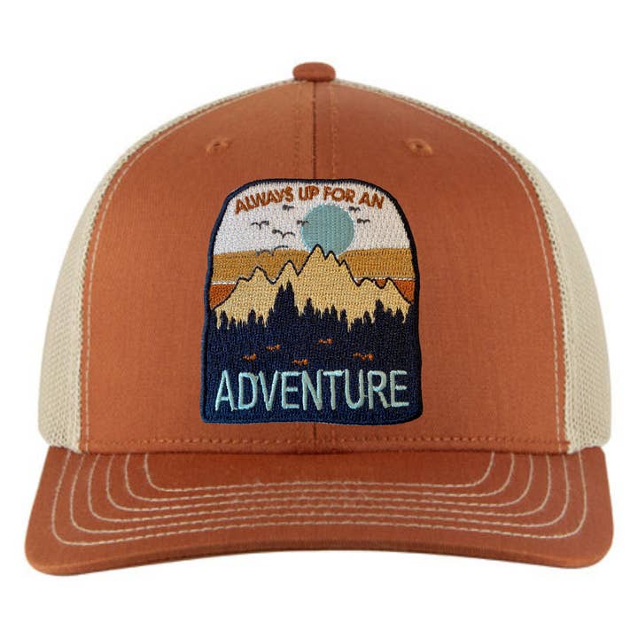 Trucker Hat Adult Adventure Patch for wholesale by Spruce Seed