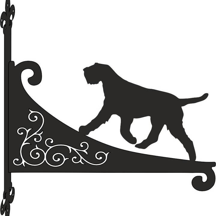 Italian Spinone Ornamental Scroll Hanging Bracket for wholesale by Steel Images