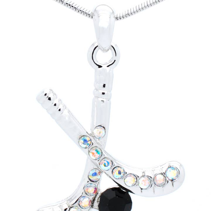 Fan Star Jewelry - Wholesale Pendant/Charm Necklace - Hockey Stick Necklace - Large Single Color
