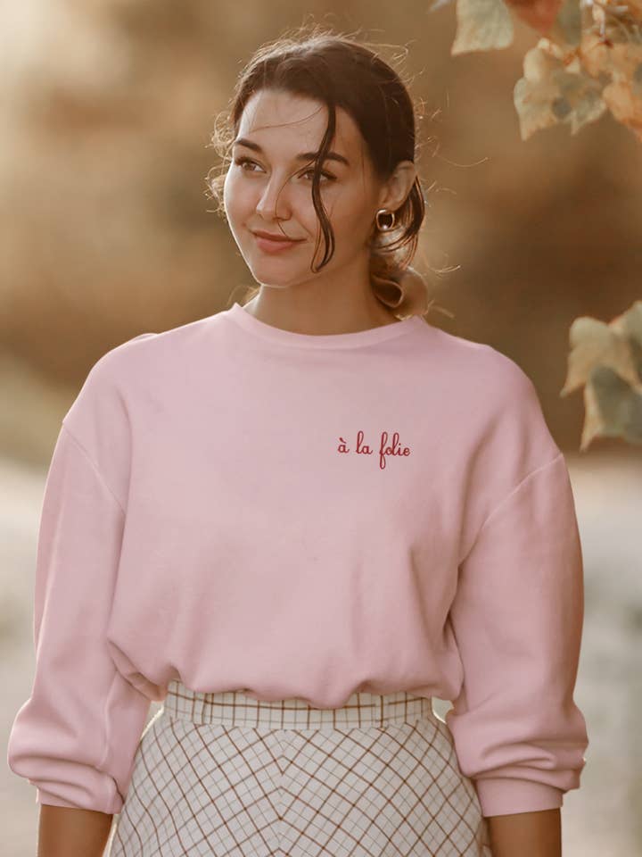 Sweatshirt „Wahnsinn“ für den Großhandel von Un Rêve Français