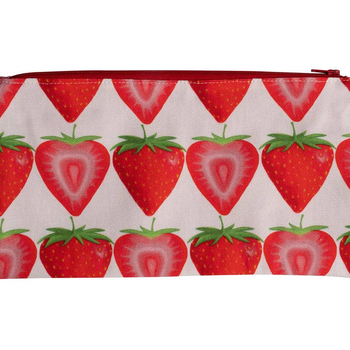 Strawberry Zip Pouch - Large for wholesale by Emilia Hunt
