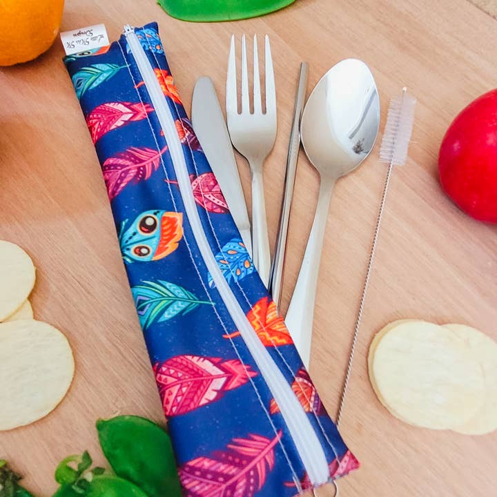 Pochette à couverts Feathers pour la vente par Little Miss M Designs