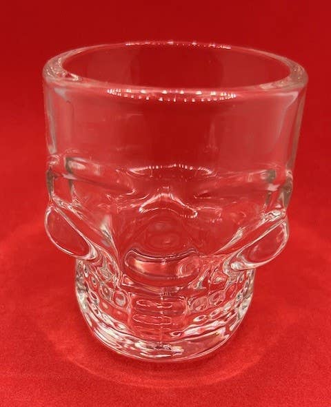 7 Star – Copo de shot por atacado – Vidro Skull Clear Shot 2 Oz (Vidro Blank Shot)   4