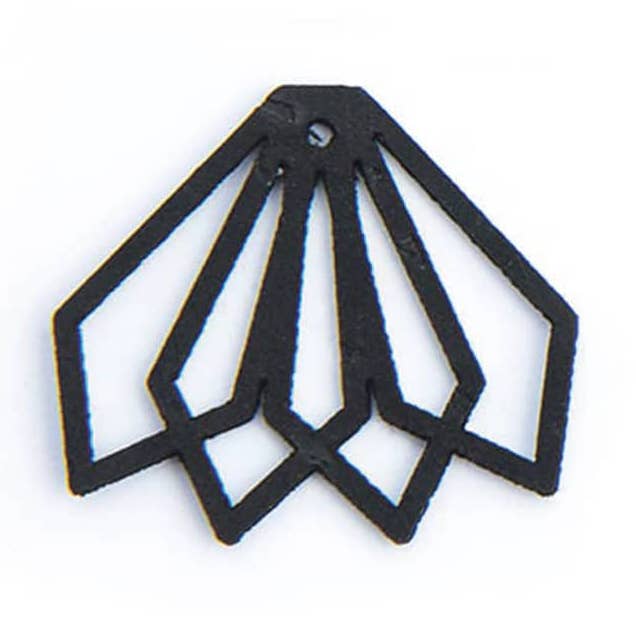 Breloque noire à la pièce (grande) for wholesale by Matcha Paris