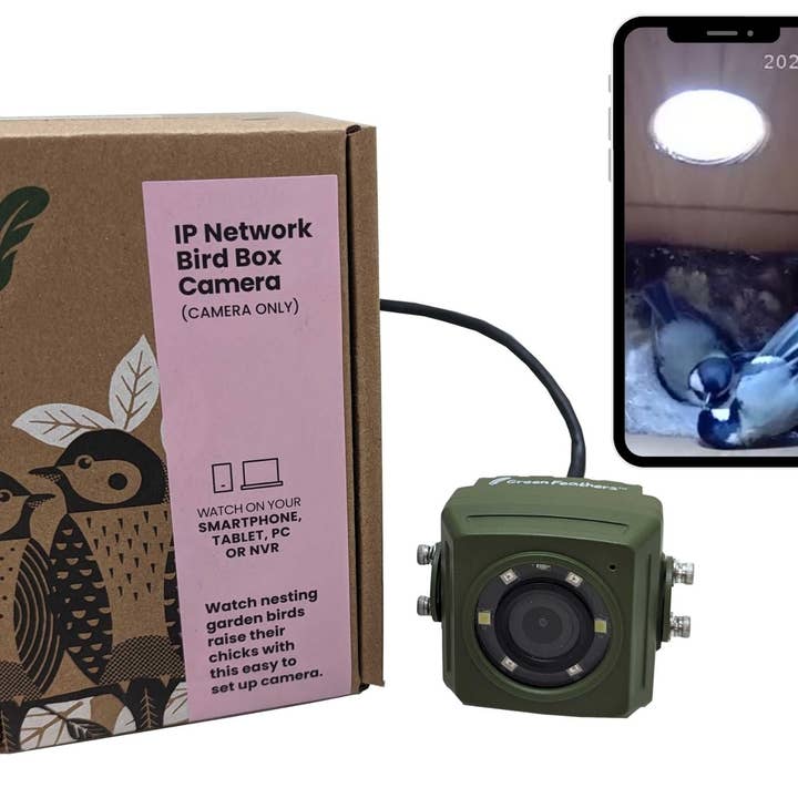 Kabelforbundet netværk Bird Box & Wildlife HD-kamera PoE-version (kun kamera) for engroshandel hos Green Feathers