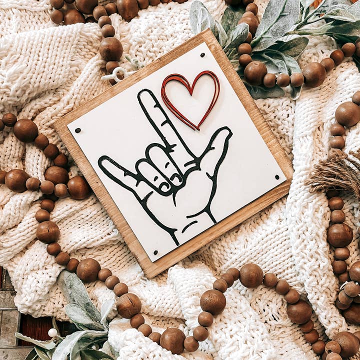 The Broken Board - Wholesale Sign - I love you hand