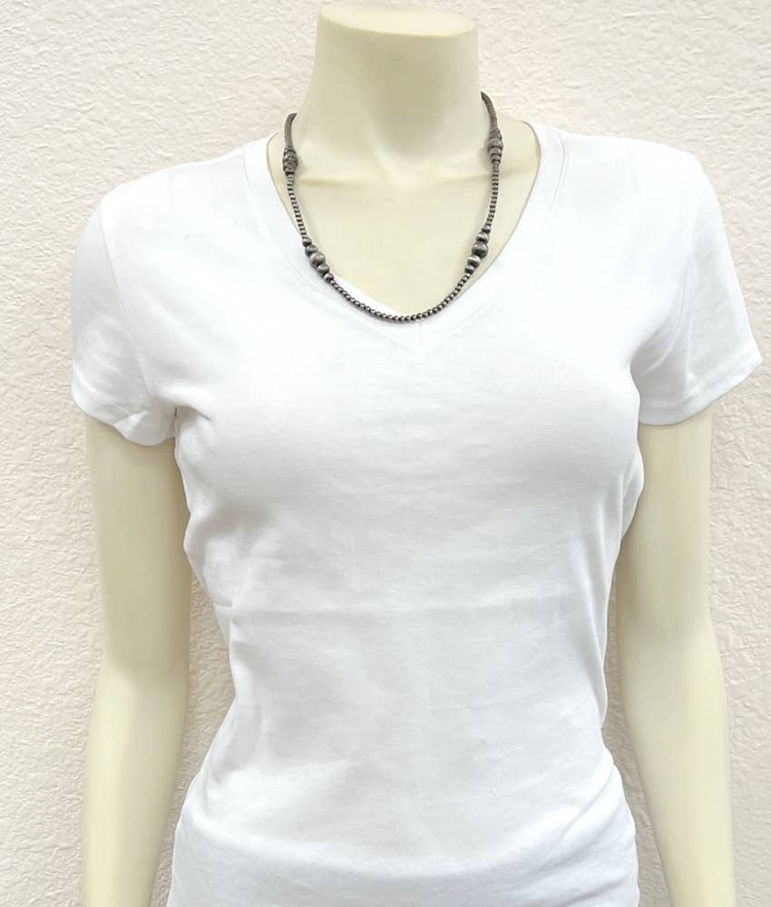 ISAC Trading Inc - Wholesale Beaded/Pearl Necklace - 735688, 22" Handmade Navajo Bead Necklace 2