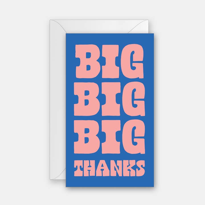 Tarjeta de regalo Big Big Big Thanks para venta al por mayor de Rock Scissor Paper