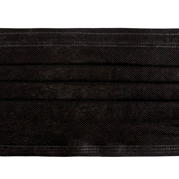 Everplush – wholesale Icke-medicinsk engångsmask – Engångs 3 Ply ansiktsmask i svart, 10 PK (icke-medicinsk)