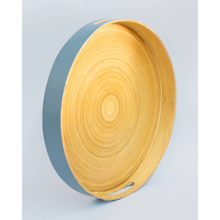 porter green | style + sustainability - Wholesale Serving tray - Smoke | Sebss Large | Biodegradable Bamboo Tray1