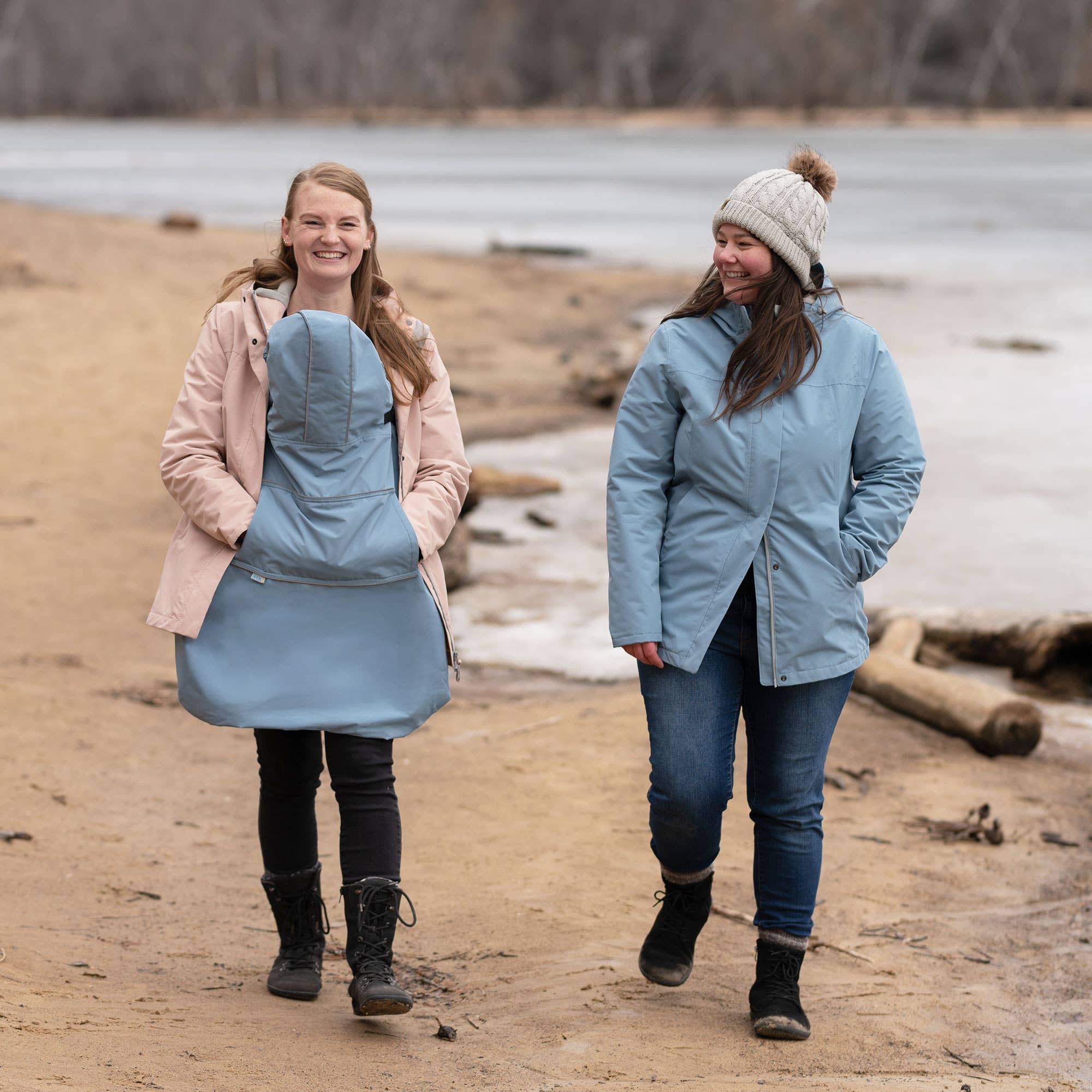 Jan & Jul - Vente Porte-bébé - Bleu Poussiéreux | Couverture de Porte-Bébé Confort-Sec3