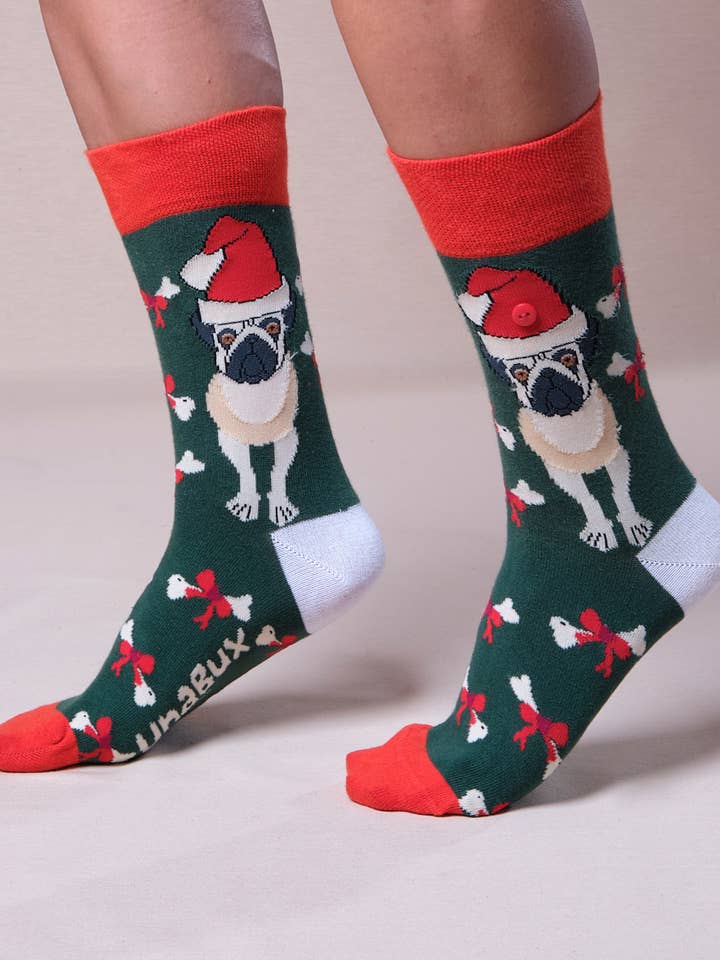 Doggy. Christmas socks. Unisex for wholesale by Haikon Hada (Calzame, Alster Komfort, Timoni)
