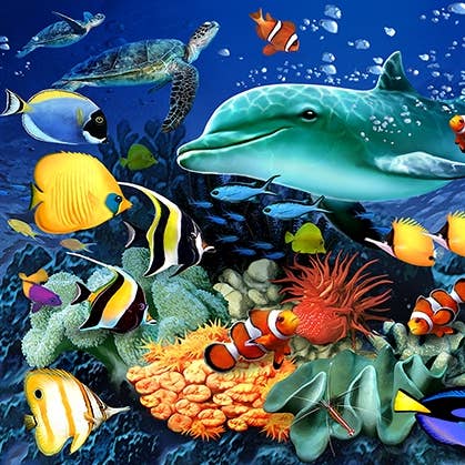 Puzle urbano de madera con aventuras submarinas, tamaño mediano para venta al por mayor de HQ Kites & Designs