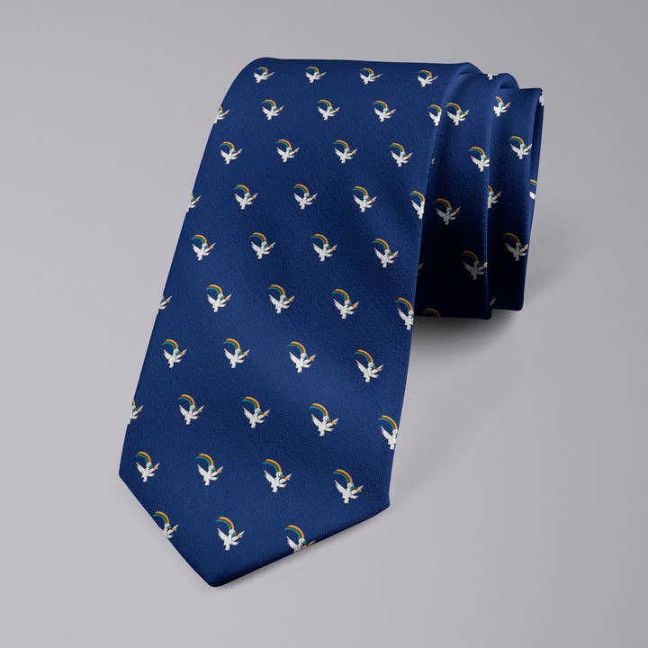 Curro Expo92 blue tie for wholesale by BOBBY SILVER