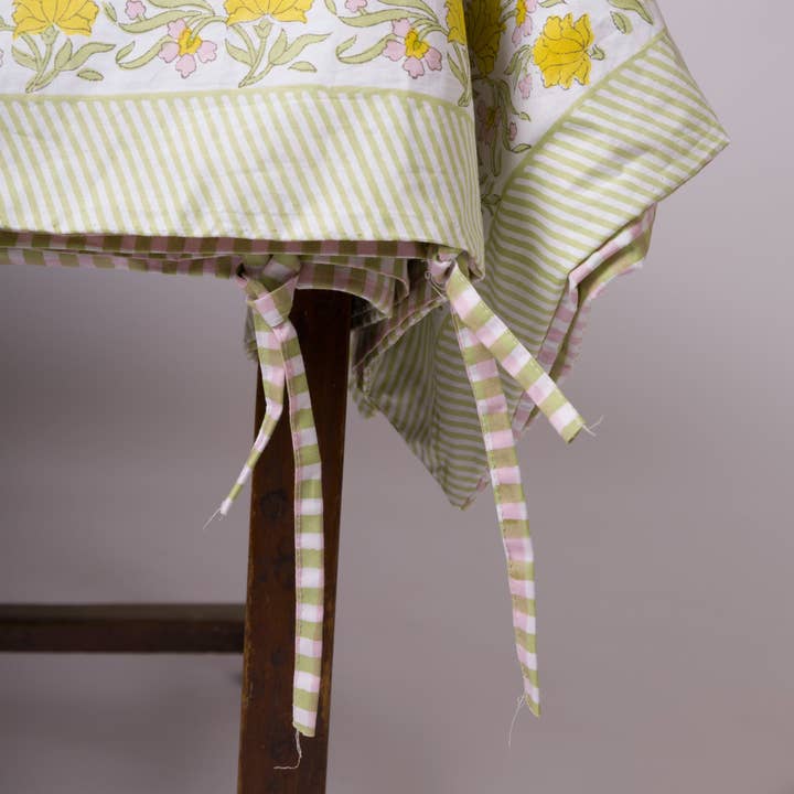 Jasmine - Hand Block-Printed Reversible Cotton Duvet Cover for wholesale by Thar Living