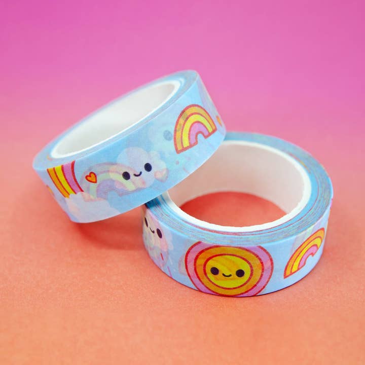 Rainbows & Showers Washi Tape for wholesale by Xintu