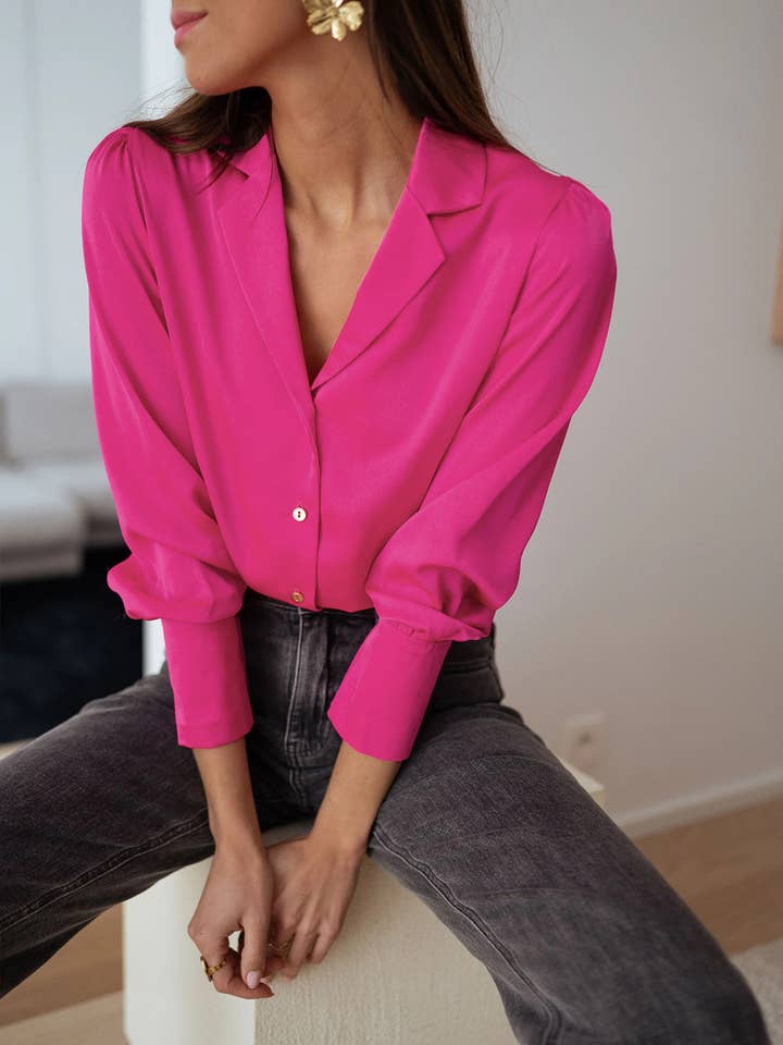 HIDDENBRAND - Wholesale Button Down Shirt - Women's - Formal classic button down shirt