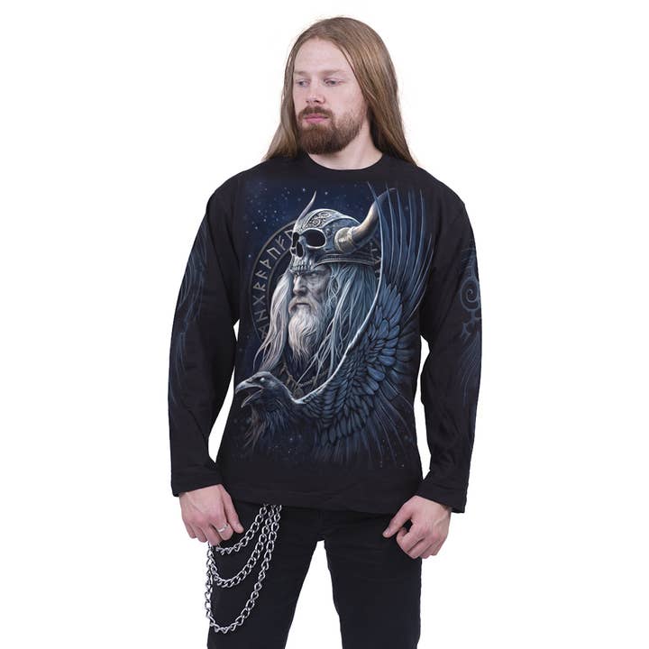 Spiral - Wholesale T-Shirt (Graphic) - Unisex - ODIN'S WARRIOR - Longsleeve T-Shirt Black2