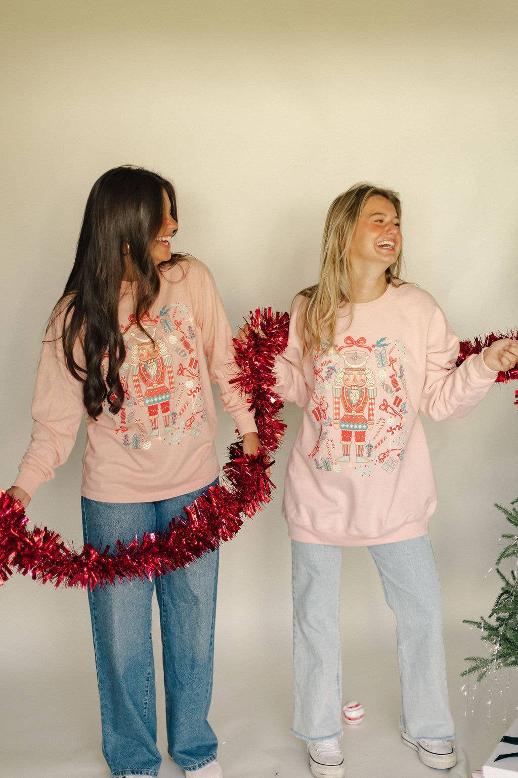 Whitney | Chaudoin Creations - Wholesale Graphic Sweatshirt - Women's - Whimsical Nutcracker - Christmas Graphic Long Sleeve Tee 1