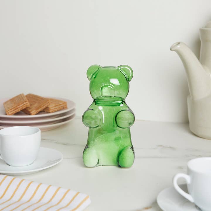 Balvi - Wholesale Jar - Sugar bowl, Yummy Bear, green, 250 ml, glass3