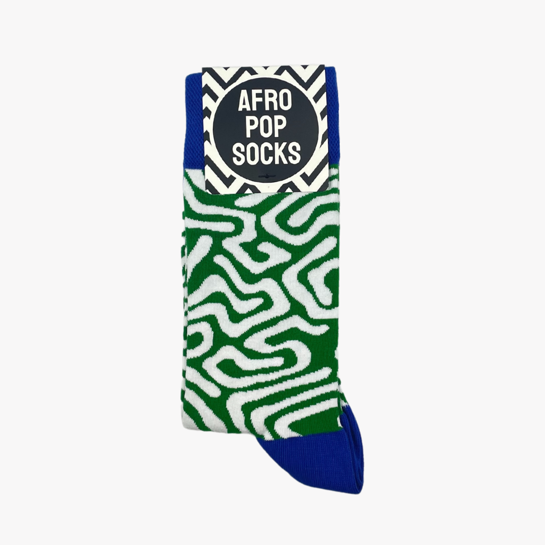 Afropop - Wholesale Sokken - Uniseks - Roots groen2