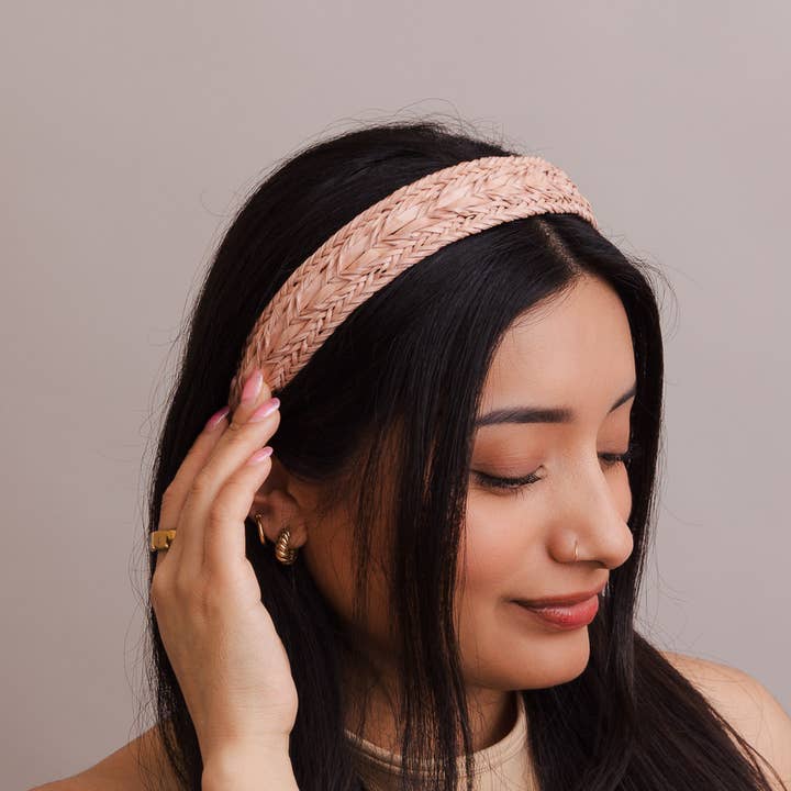 Leto Accessories - Vendita all'ingrosso Fascia per capelli - Donna - 🌿 Cerchietto in pelle vegana con motivi