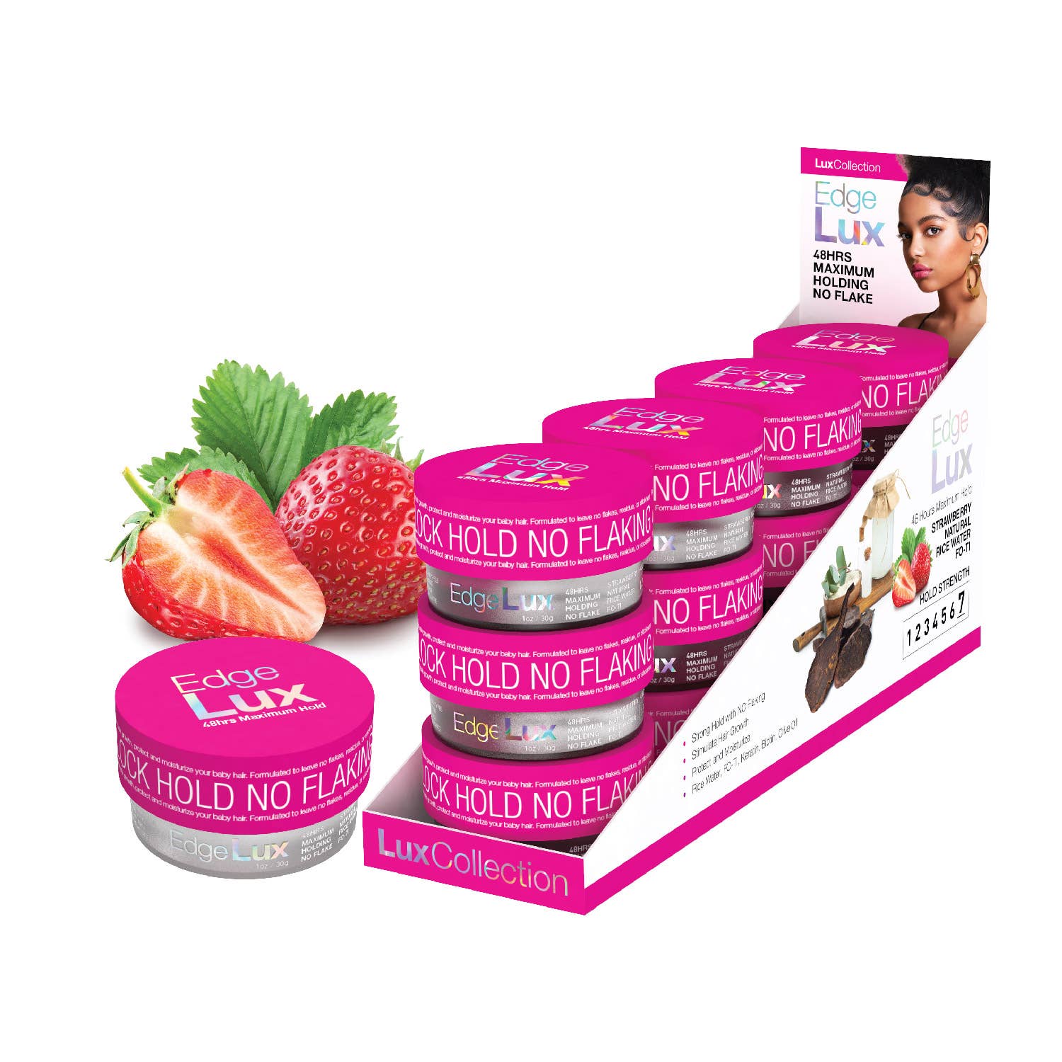 SM Beauty LLC - Wholesale Hair Styling Gel/Mousse - Lux Collection Edge Lux Edge Control Wax 48Hour Maximum Hold13
