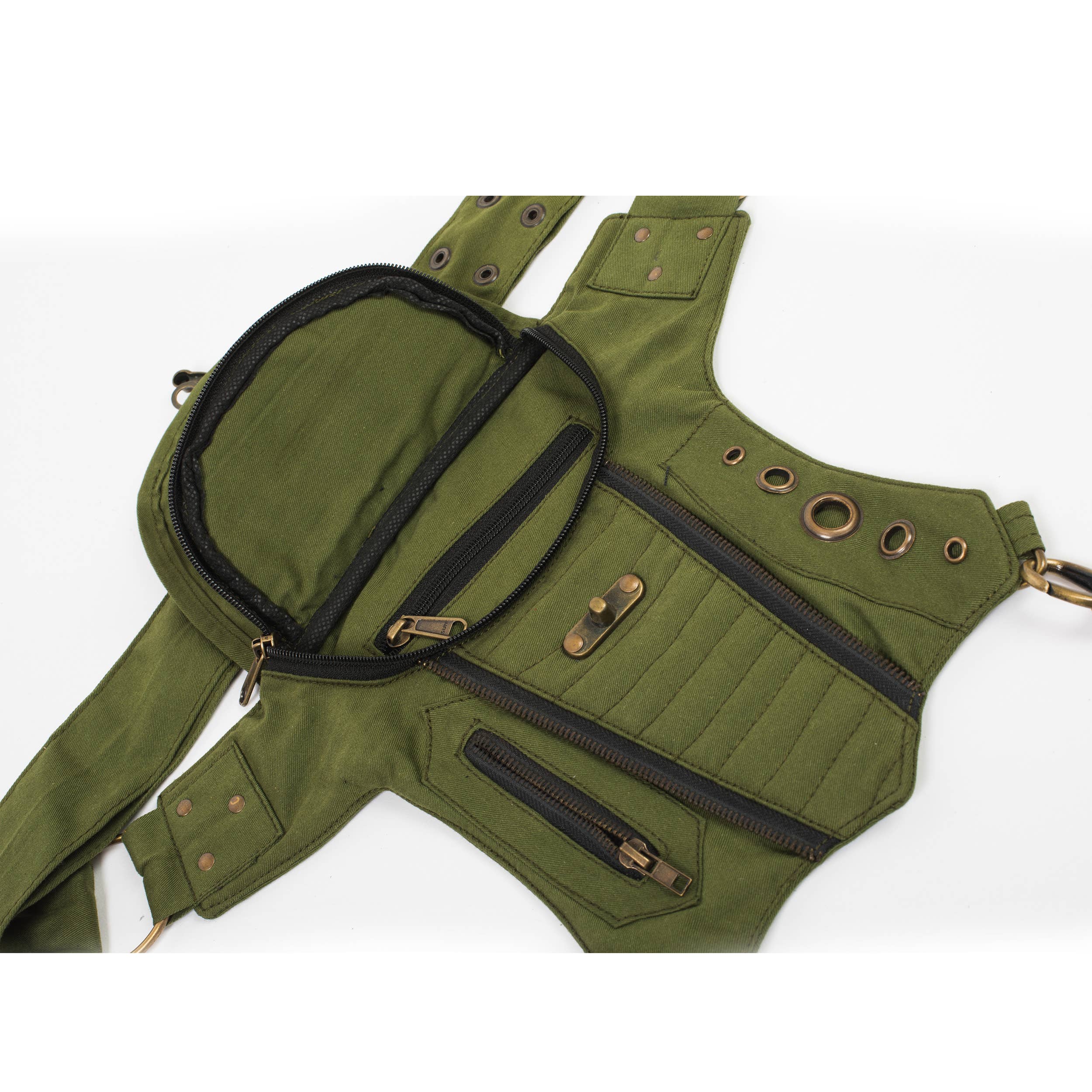 Lakhays Collection Inc. - Wholesale Belt Bag - Women's - Bikers Sling-Hip Bag With thigh Belt4