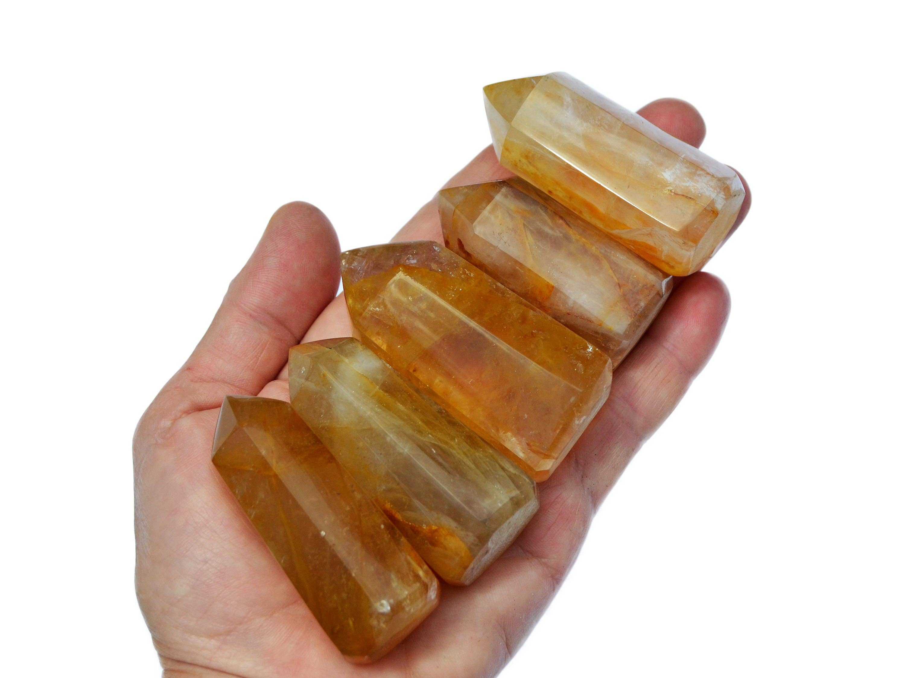 Kaia & Crystals – Großhandel Spiritueller Stein/Kristall – Gelber hämatoider Quarzpunkt (30 g — 250 g)1