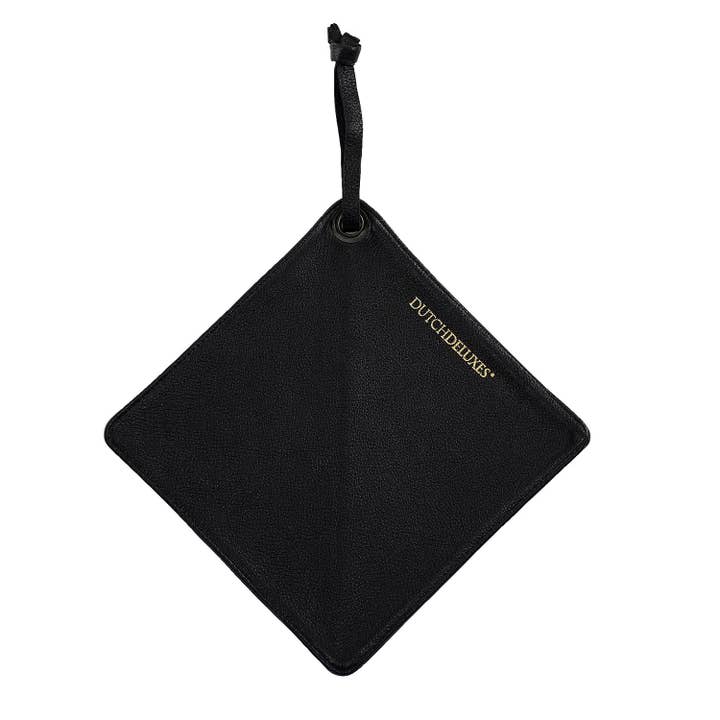 Pot Holder Classic Leather Black for wholesale by BIDKhome