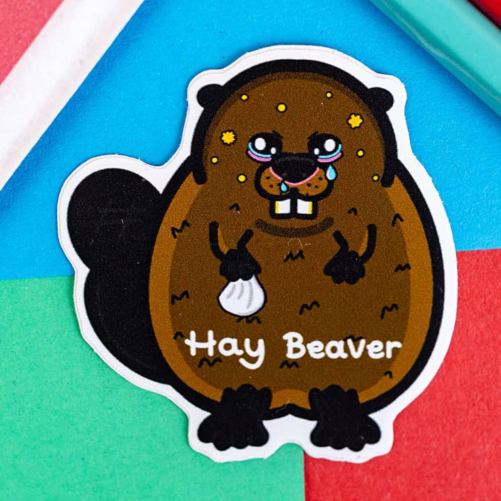 Adesivo Hay Beaver - Hay Fever per la vendita all'ingrosso da parte di Innabox Ltd