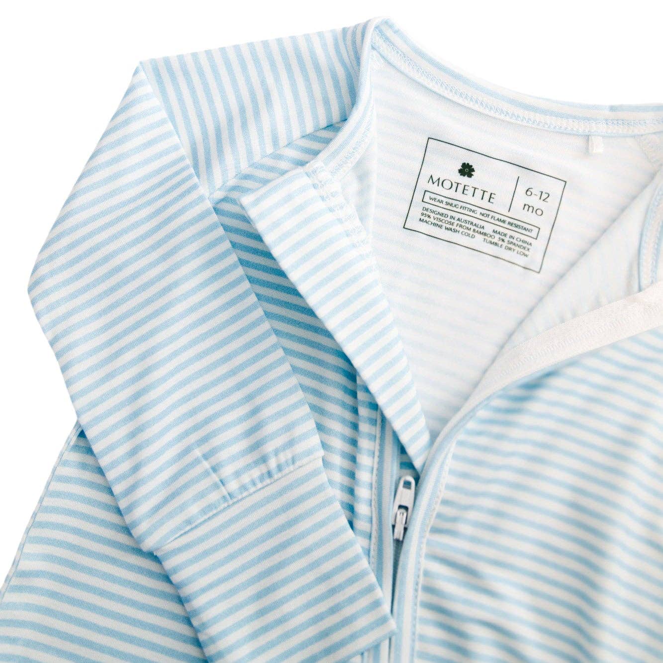 Motette – wholesale Sleepsuit – Baby – Seaside Stripe Bamboo Sleeper8