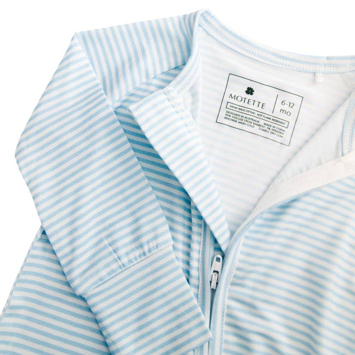 Motette – wholesale Sleepsuit – Baby – Seaside Stripe Bamboo Sleeper8