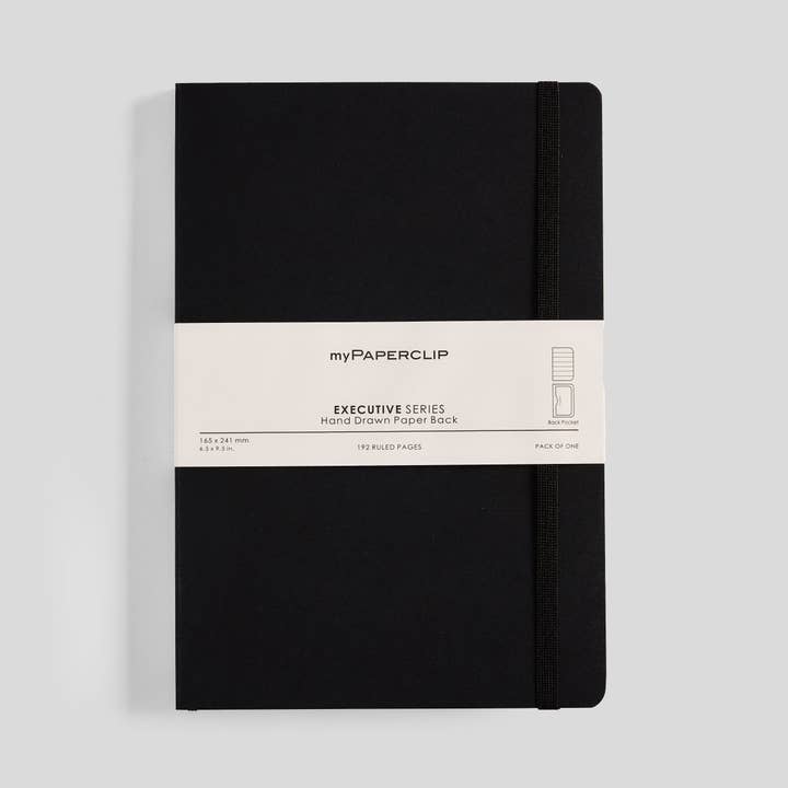 Executive Series Notebook - L (With Back Pocket) for wholesale by myPAPERCLIP