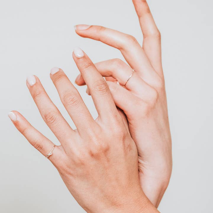 Hannah Naomi - Wholesale Band/Stacked Ring - Closed Knot Ring, Sterling Silver3