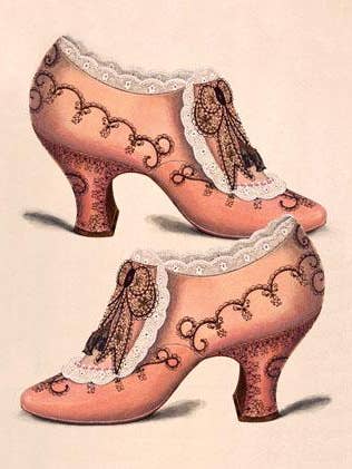 CC607 Chaussures Rose pour la vente par Cartolina Cards Inc.