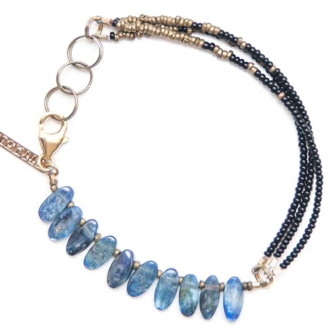 Boho Crystal Bracelet- Beaded Bracelet- Gem Stone Jewelry for wholesale by Etymology Jewelry