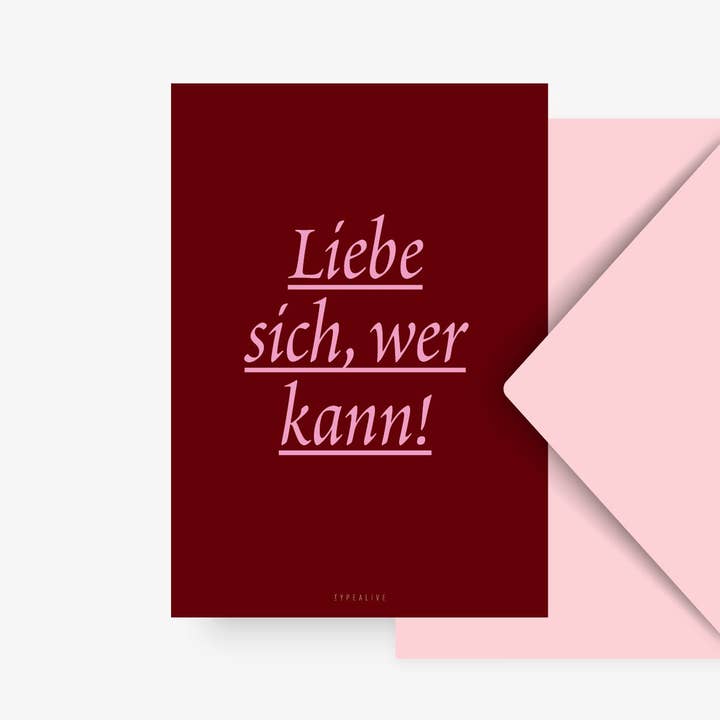 Postcard/Love Yself Who Can for wholesale by typealive