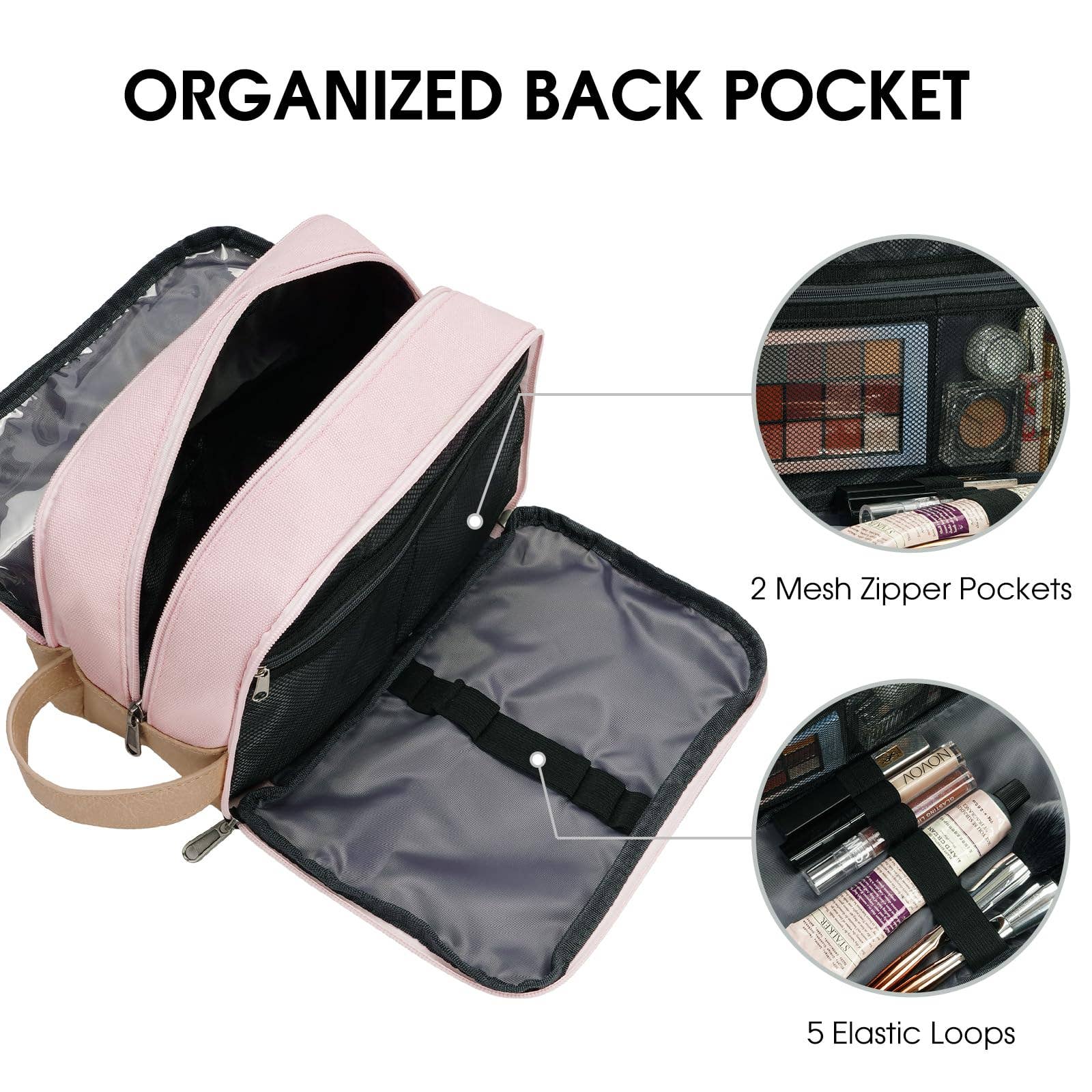 wandf - Wholesale Toiletry Bag - Men's - Canvas Travel Toiletry Shaving Bag Hanging Dopp Kit Unisex25