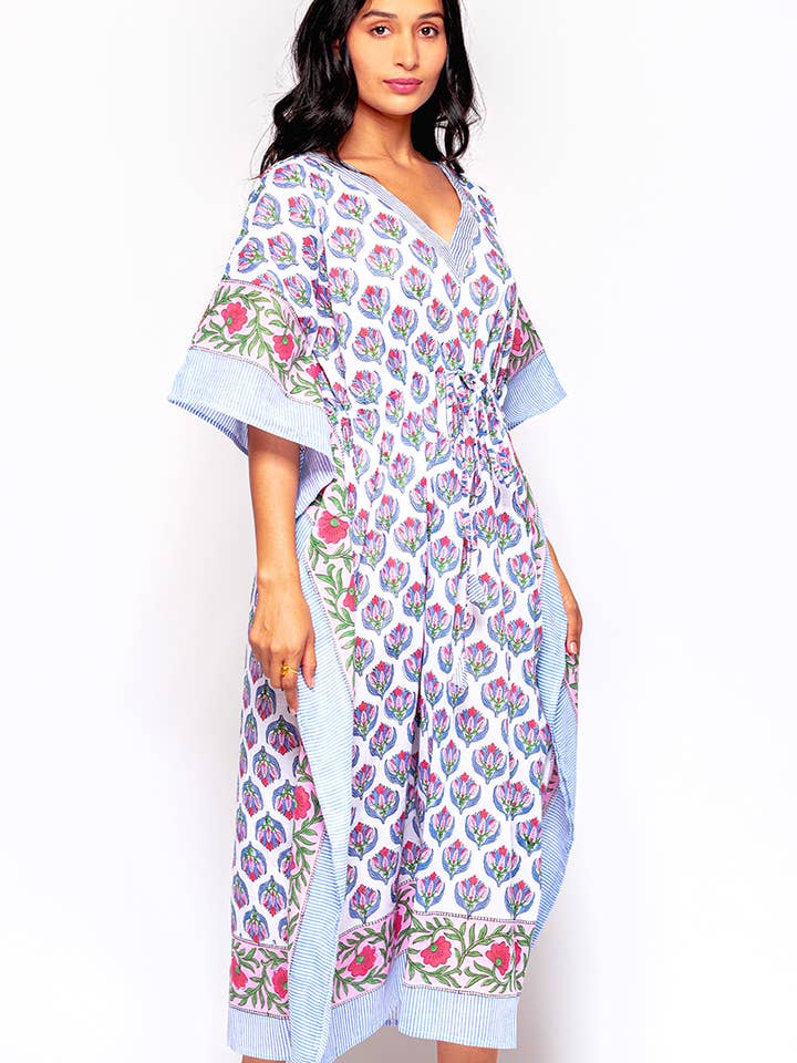 Sevya Handmade - Wholesale Kaftan - Women's - Anjali Block Print Caftans