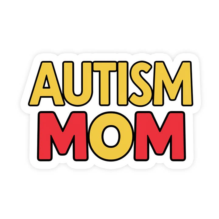 Autism Mom, Adesivo Bonito para Pára-choques de Consciência Autista por atacado de Sticker Bull