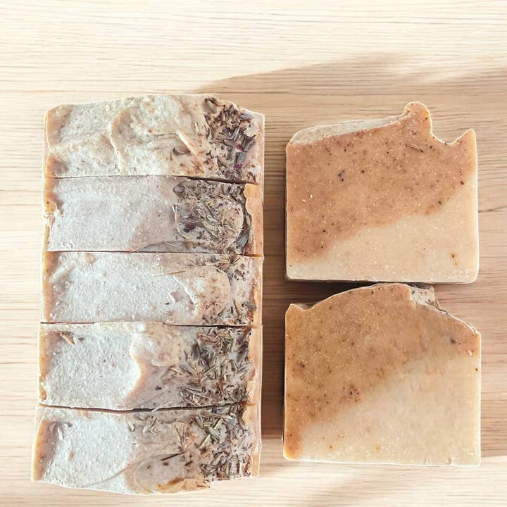 Savon au suif de curcuma et lavande pour la vente par Ligouti Marrakech