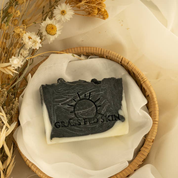 Grass Fed Skin - Wholesale Bar Soap - Tallow Activated Charcoal Soap